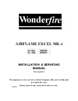 Wonderfire AF 18XL Installation & Servicing Manual предпросмотр