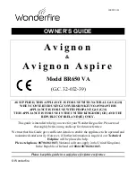 Предварительный просмотр 1 страницы Wonderfire avignon aspire BR650 VA Owner'S Manual