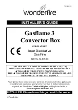 Wonderfire Gasflame 3 639 GFC Installer'S Manual предпросмотр