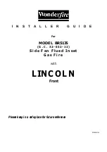 Предварительный просмотр 1 страницы Wonderfire Lincoln BR517S Installer'S Manual