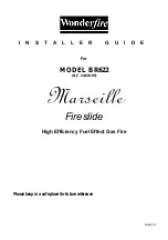 Предварительный просмотр 1 страницы Wonderfire Marseille BR622 Installer'S Manual