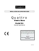 Wonderfire quattro 811 Installation And Operating Manual preview