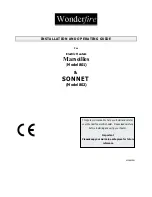 Wonderfire sonnet 802 Installation And Operating Manual preview