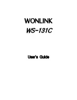 Предварительный просмотр 1 страницы WONLINK WS-131C User Manual