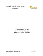 Preview for 1 page of Wood Energy Solutions E-COMPACT 40 Installation & Operation Manual