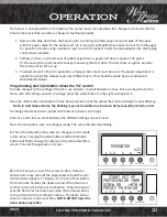 Preview for 21 page of Wood master Ultra Series User Manual