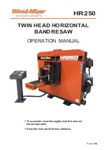 Preview for 1 page of Wood-mizer HR250 Operation Manual