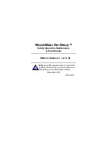 Wood-mizer Re-Sharp CBN-AC Safety, Operation, Maintenance & Parts Manual предпросмотр