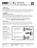 Preview for 14 page of Wood Stone CASCADE WS-GFR-10 Installation And Operation Manual