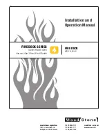 Preview for 1 page of Wood Stone Fire Deck WS-FD-6045 Installation And Operation Manual