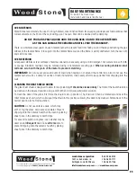 Preview for 23 page of Wood Stone Fire Deck WS-FD-6045 Installation And Operation Manual