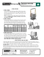 Preview for 6 page of Wood Stone MT. ADAMS WS-MS-5-W-IR Installation And Operation Manual