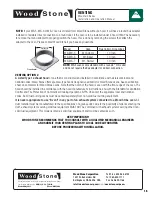 Preview for 15 page of Wood Stone MT. ADAMS WS-MS-5-W-IR Installation And Operation Manual