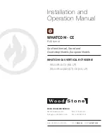 Preview for 1 page of Wood Stone WHATCOM CE Series Installation And Operation Manual