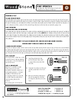 Preview for 16 page of Wood Stone WS-GFR-10-MB Installation And Operation Manual