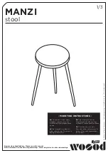 WOOD MANZI stool Mounting Instructions preview