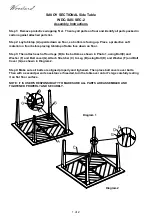 Woodard Savoy  WDC-SAV-SEC-2 Assembly Instructions preview