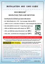 Preview for 1 page of Woodbridge B0030 Installation And Care Manual