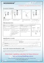 Preview for 10 page of Woodbridge B0735 Installation And Care Manual