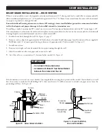 Предварительный просмотр 21 страницы Woodbridge DV32CV Installation And Operating Instructions Manual