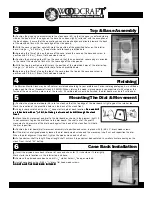 Preview for 4 page of Woodcraft Mission Inspired 125405 Instruction Manual