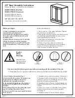 WoodCrafters PHB30-E Assembly Instructions Manual preview