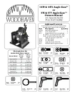 Preview for 1 page of Woodhaven Angle-Ease 1470 Owner'S Manual