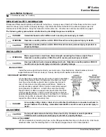 Preview for 1 page of Woodhead Aero-Motive BF Series Service Manual