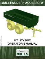 Woodland Mills Multilander Logging Trailer with Utility Box Operator'S Manual preview