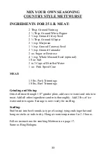 Preview for 39 page of Woodland PK 100 Smoker 'N Roaster Instruction And Recipe Manual