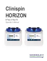 Предварительный просмотр 1 страницы Woodley Clinispin Horizon 6 Flex Operator'S Manual