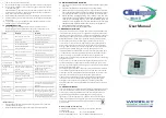 Woodley Clinispin Micro II User Manual предпросмотр