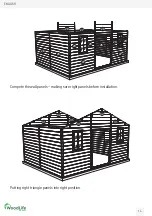 Preview for 14 page of WoodLife Garden 5X4M Installation Instructions Manual