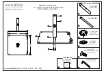 Preview for 1 page of Woodline SQUARE METAL BASE PLATE WITH ROLLERS + POLE TUBE Assembly Instructions