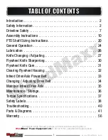 Preview for 2 page of WoodMaxx WM-8M Operator'S Manual