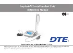 Предварительный просмотр 1 страницы Woodpecker DTE Implant-X Instruction Manual