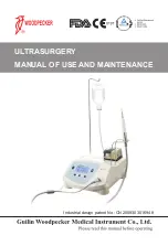 Woodpecker ULTRASURGERY Manual Of Use And Maintenance preview