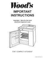 Wood’s K05WNAA Important Instructions предпросмотр