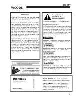 Preview for 5 page of Woods 872298G Operator'S Manual