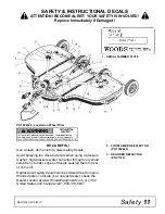 Preview for 11 page of Woods BATWING BW10.70 Operator'S Manual