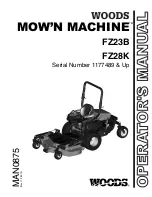 Woods Mov'n Machine FZ23B Operator'S Manual preview