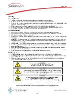 Preview for 12 page of Woodson Bun 25 Specification, Installation And Operation Manual