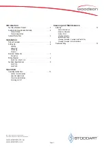 Preview for 3 page of Woodson P18 Specification, Installation And Operation Manual