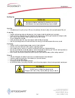 Preview for 6 page of Woodson Pronto W.PO52 Specification, Installation And Operation Manual