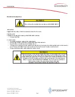 Preview for 7 page of Woodson Pronto W.PO52 Specification, Installation And Operation Manual