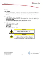 Preview for 27 page of Woodson Pronto W.PO52 Specification, Installation And Operation Manual