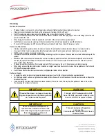 Preview for 14 page of Woodson W.CFSQ23 Specification, Installation And Operation Manual