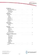 Preview for 3 page of Woodson W.CFSS.23 Specification, Installation And Operation Manual