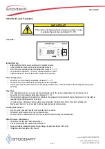 Preview for 10 page of Woodson W.CFSS.23 Specification, Installation And Operation Manual