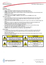 Preview for 12 page of Woodson W.CFSS.23 Specification, Installation And Operation Manual